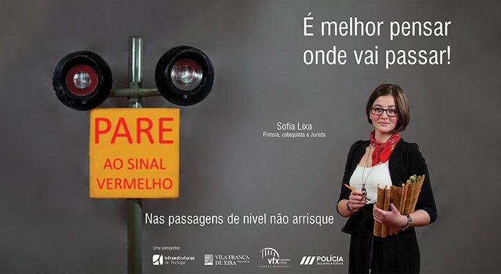 Nas passagens de nível não arrisque