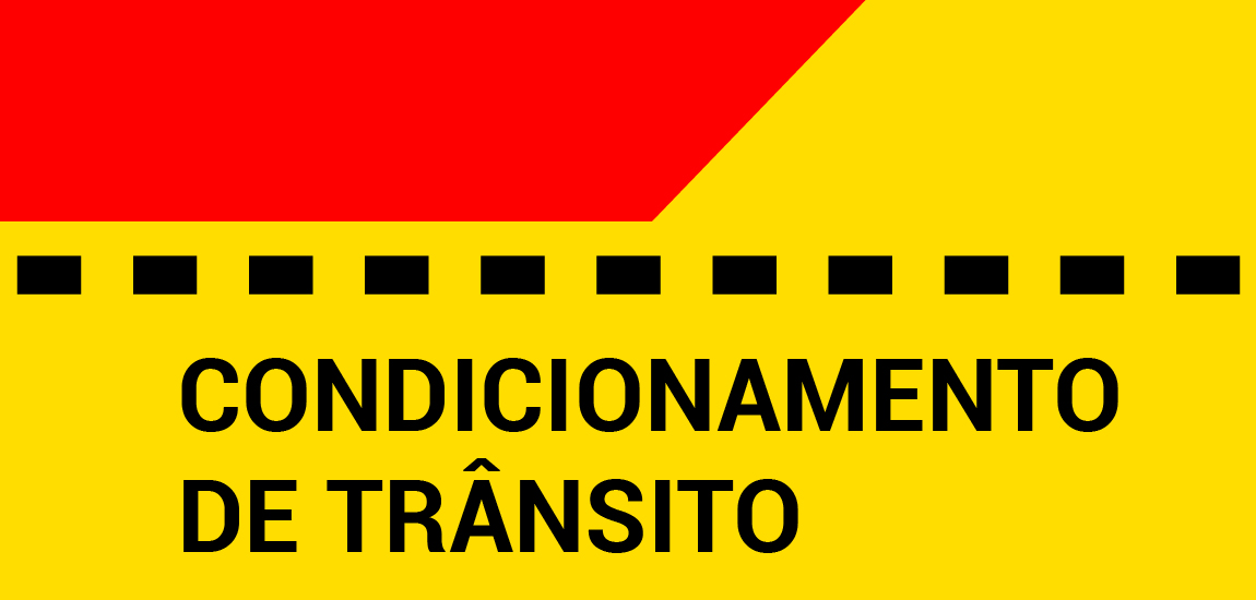 Condicionamento de trânsito rodoviário Alerta
